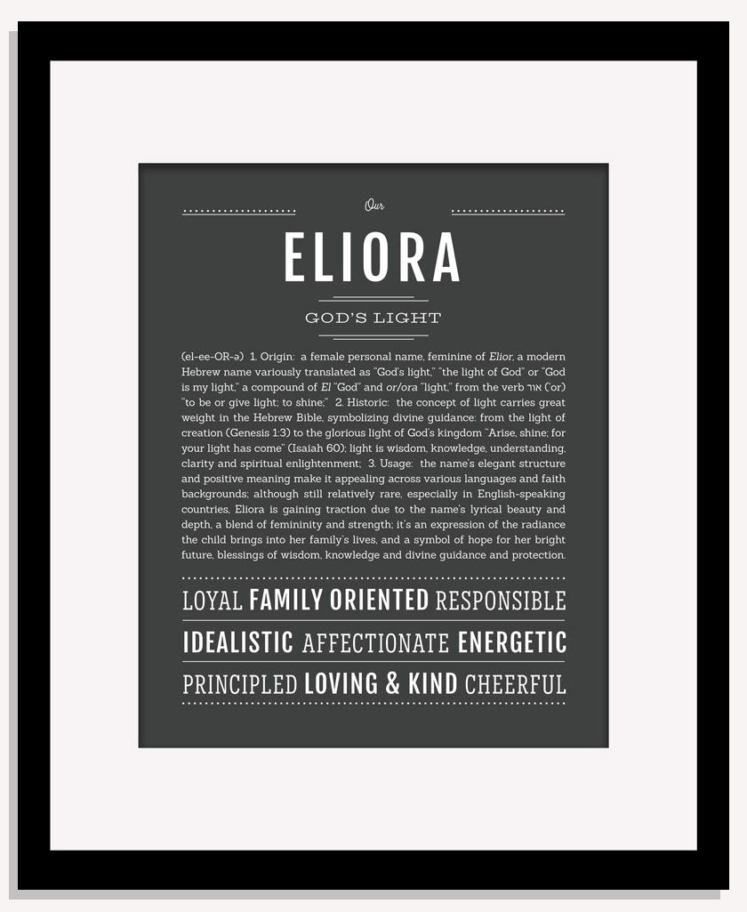 Eliora | Name Art Print
