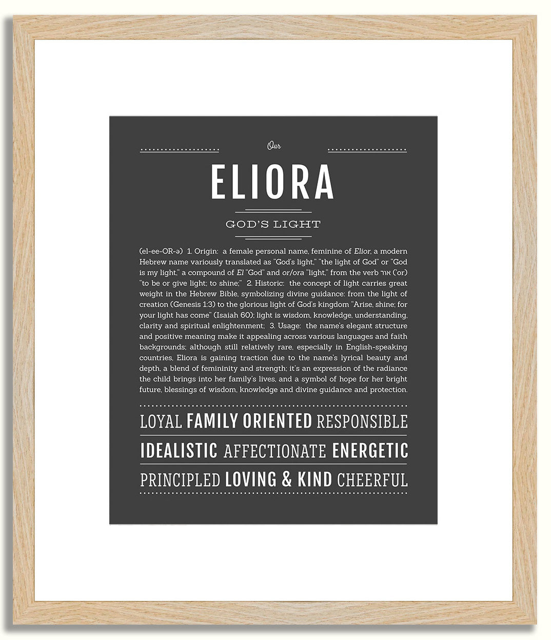 Eliora | Name Art Print