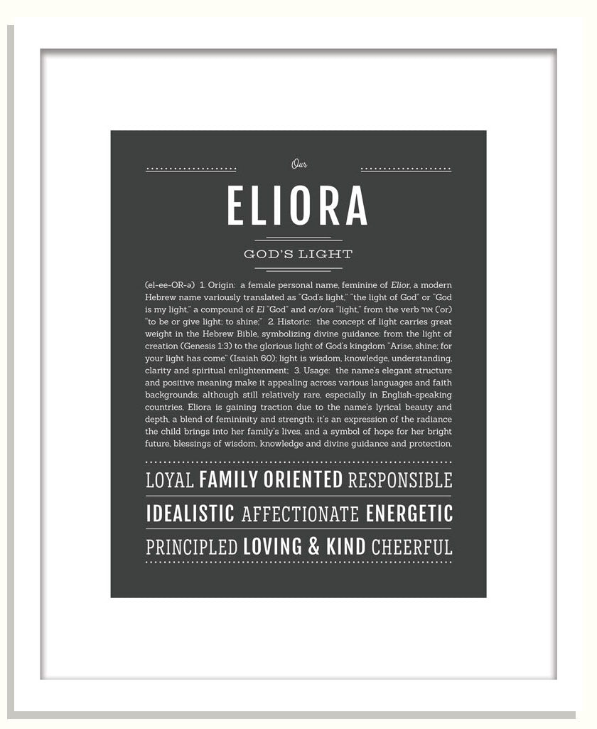 Eliora | Name Art Print