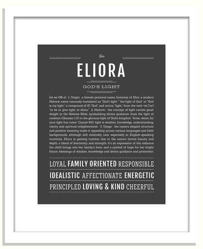Eliora | Name Art Print
