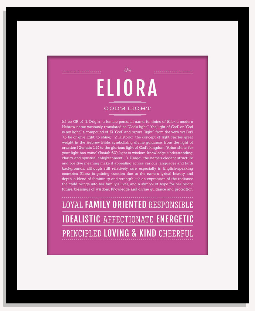 Eliora | Name Art Print