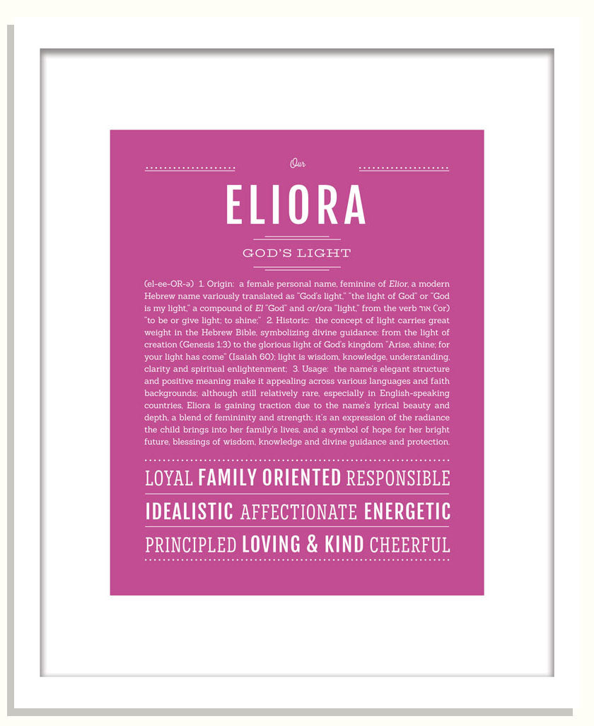 Eliora | Name Art Print