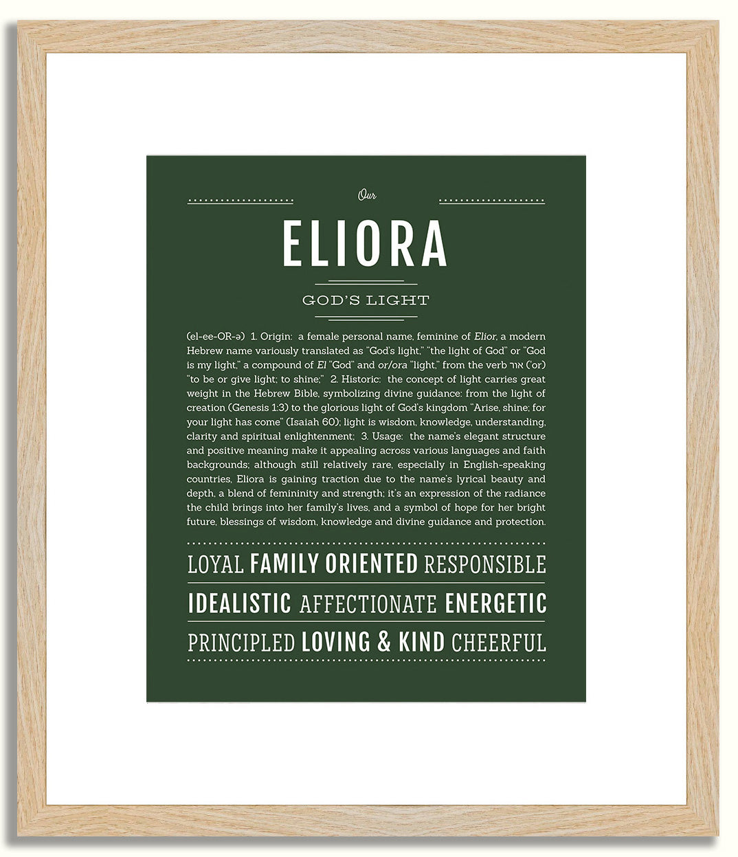 Eliora | Name Art Print