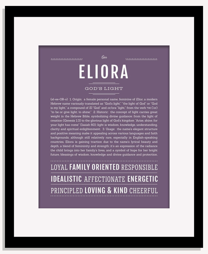 Eliora | Name Art Print