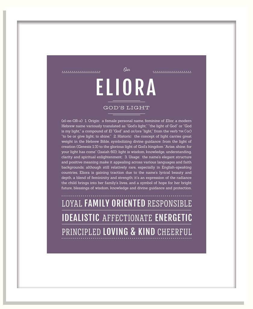 Eliora | Name Art Print