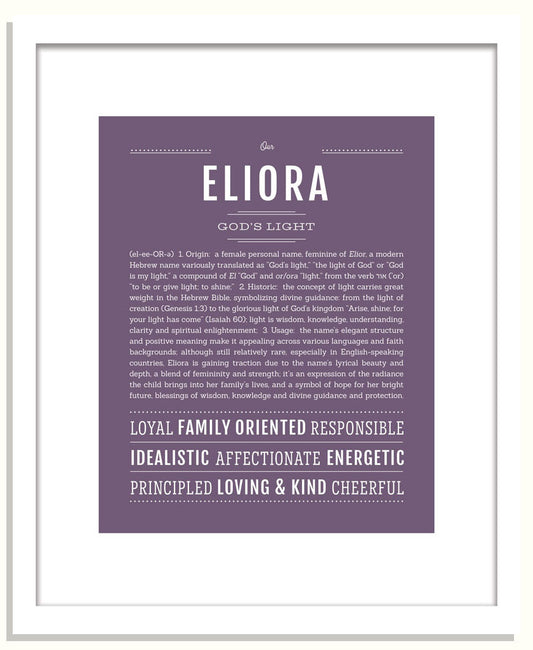 Eliora | Name Art Print