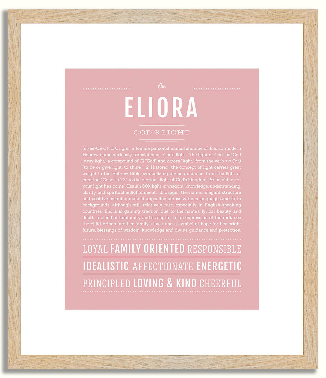 Eliora | Name Art Print