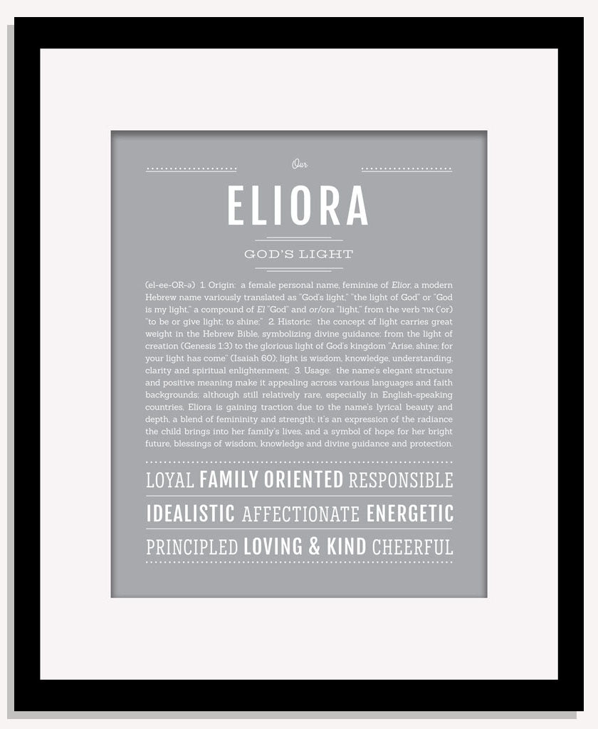 Eliora | Name Art Print