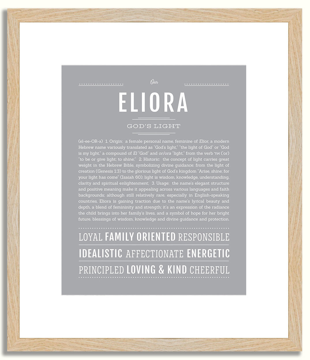 Eliora | Name Art Print