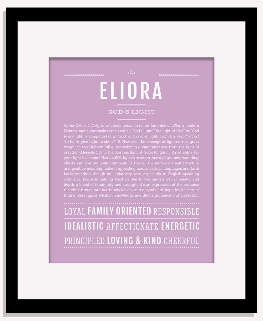 Eliora | Name Art Print