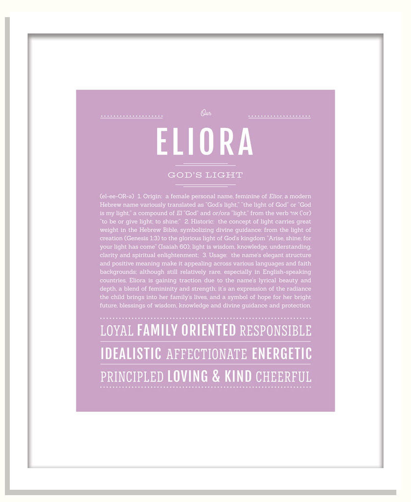Eliora | Name Art Print