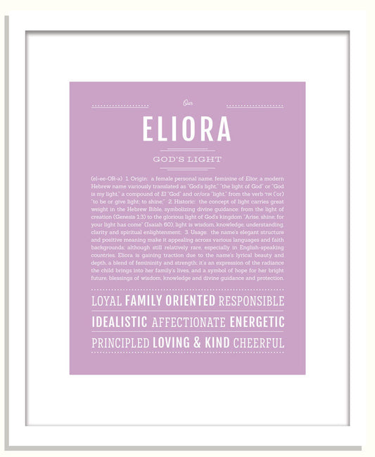 Eliora | Name Art Print
