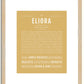 Eliora | Name Art Print