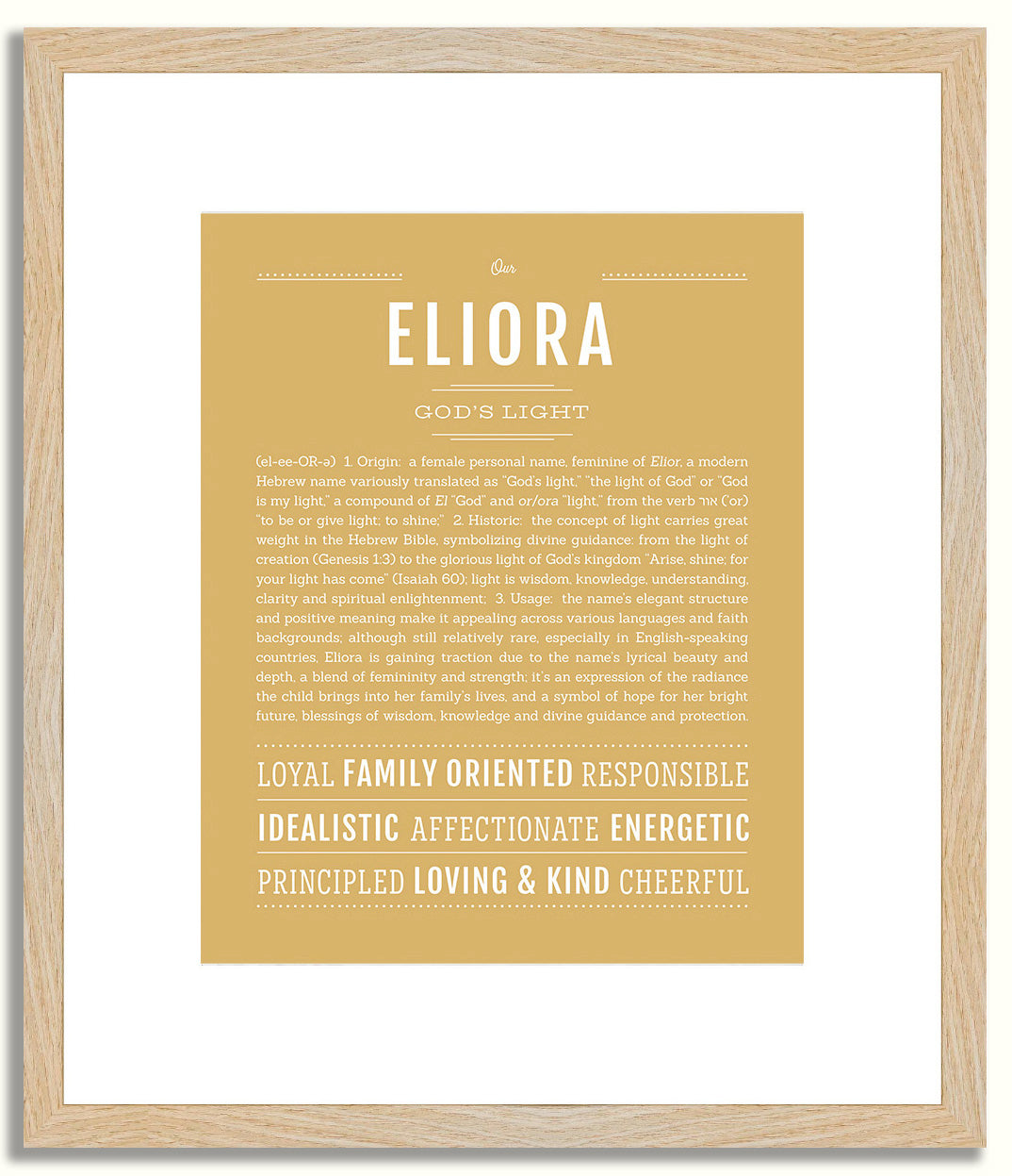 Eliora | Name Art Print