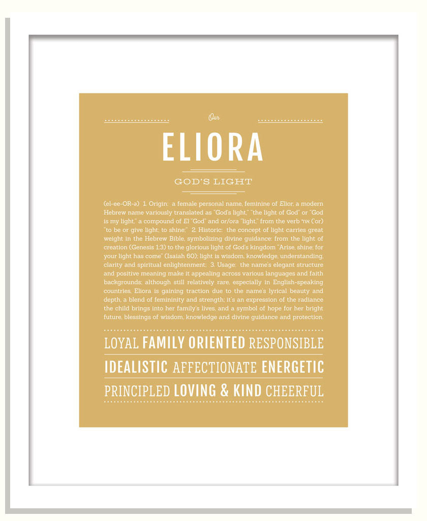 Eliora | Name Art Print