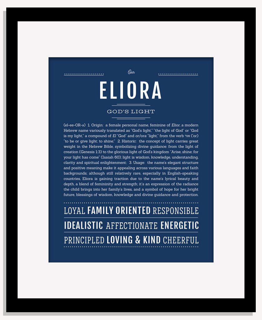 Eliora | Name Art Print