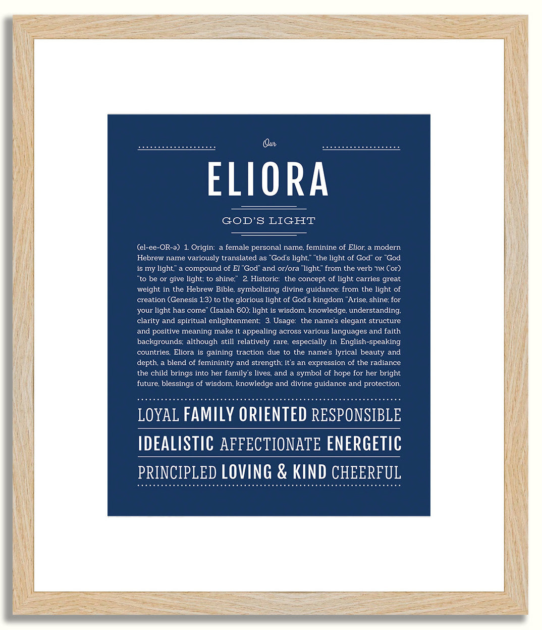 Eliora | Name Art Print