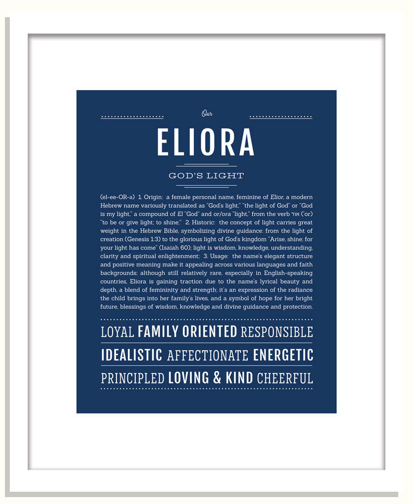 Eliora | Name Art Print