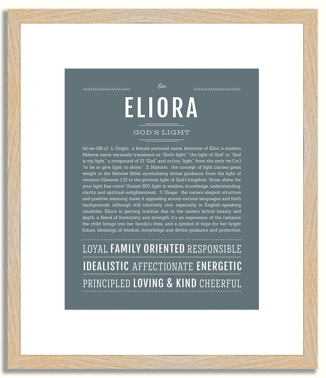 Eliora | Name Art Print