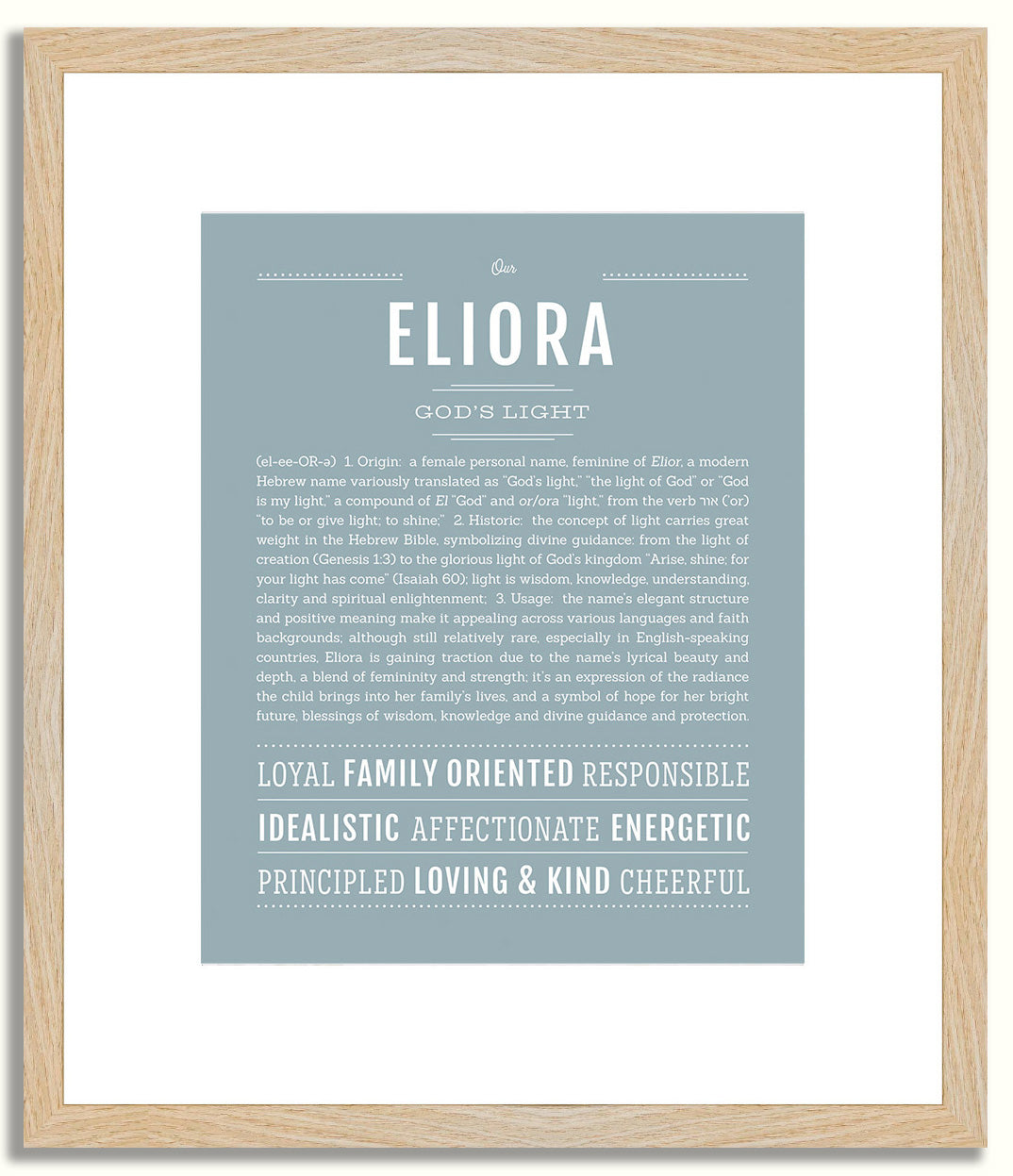Eliora | Name Art Print