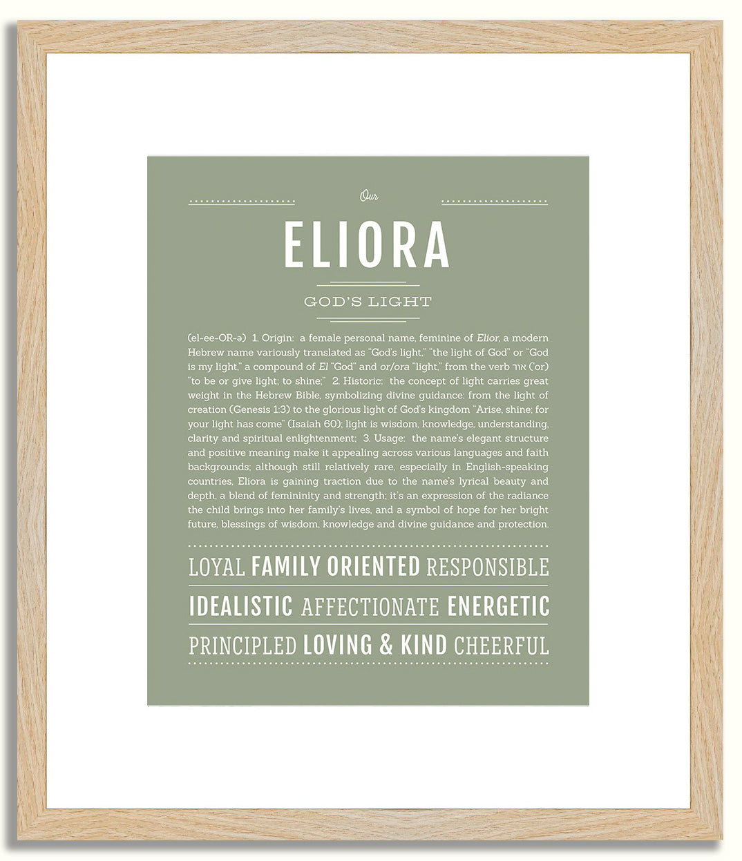 Eliora | Name Art Print