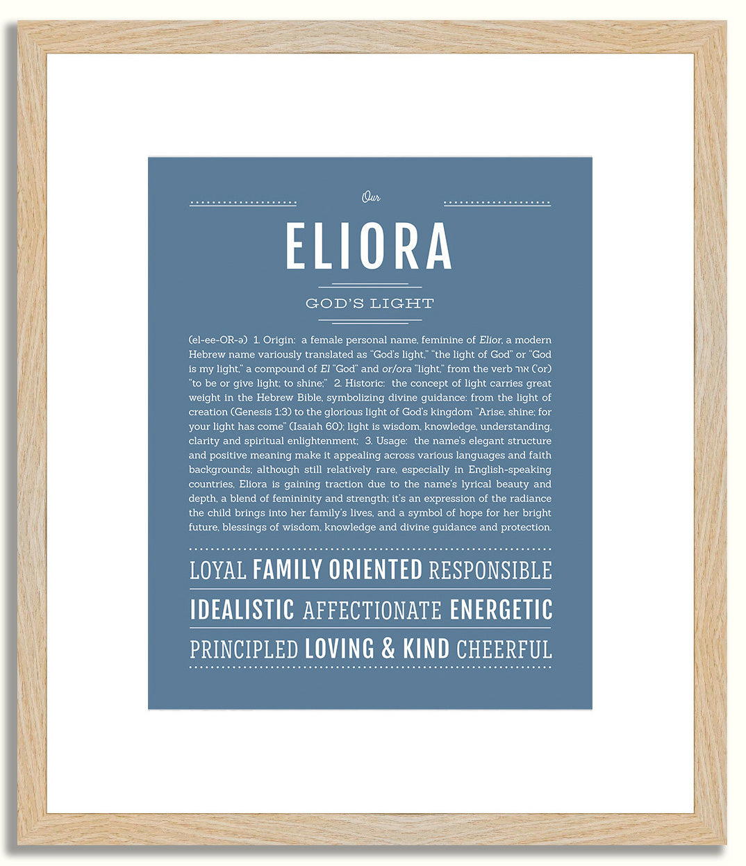 Eliora | Name Art Print