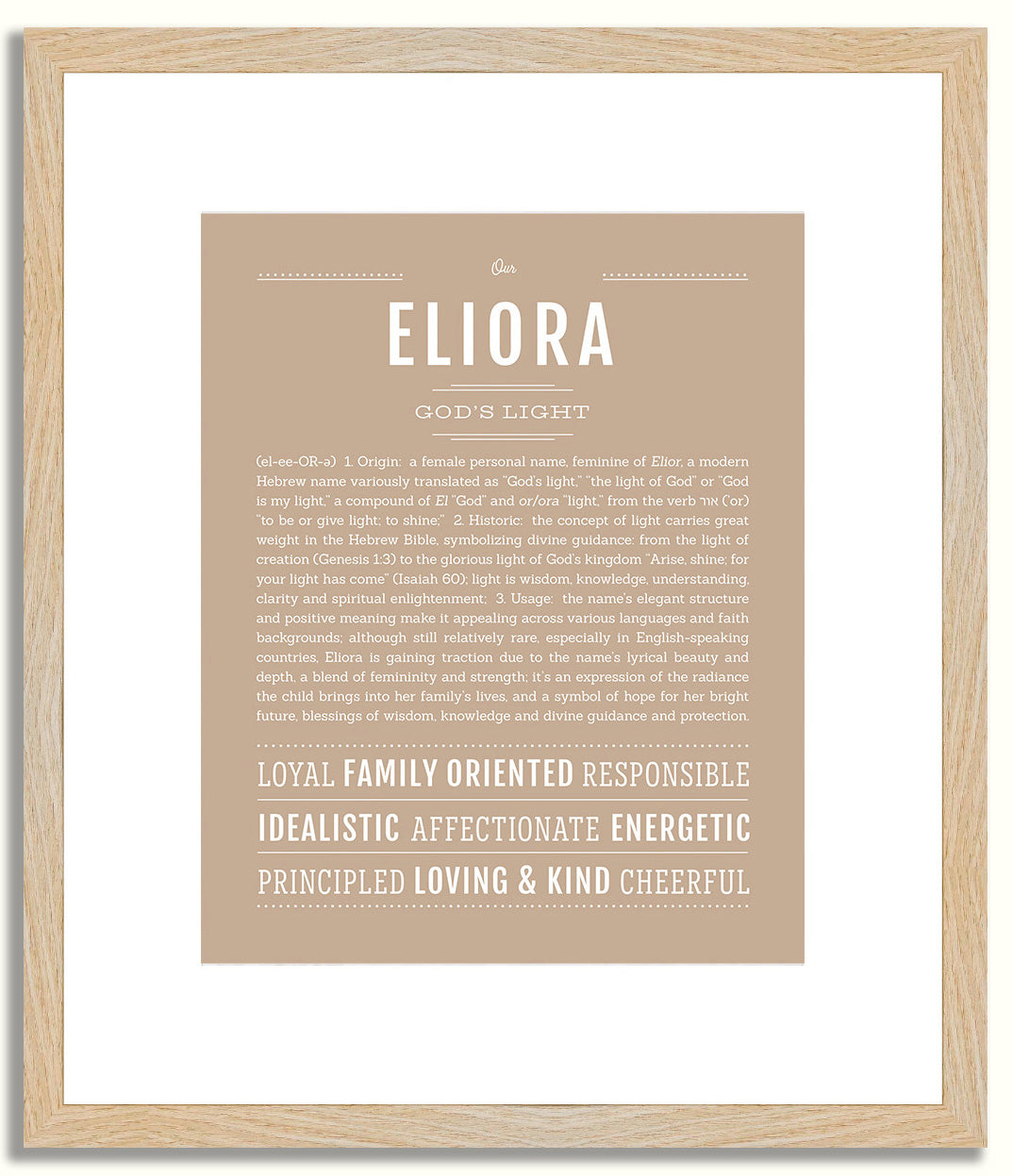 Eliora | Name Art Print