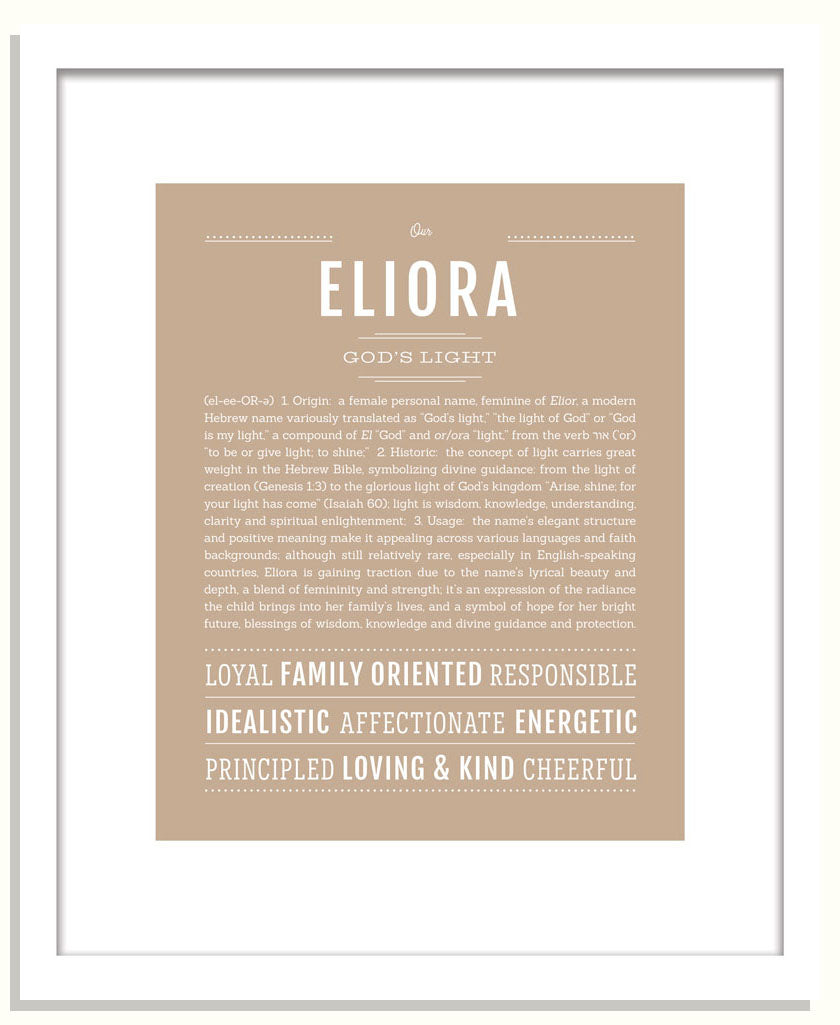Eliora | Name Art Print