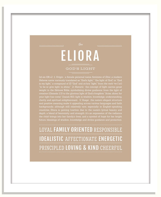 Eliora | Name Art Print