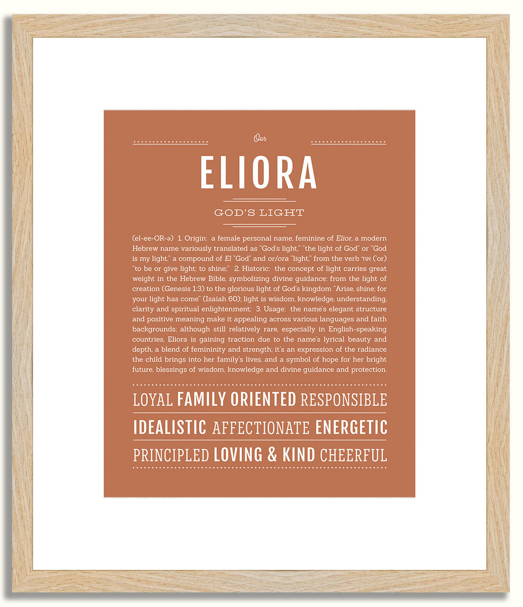 Eliora | Name Art Print
