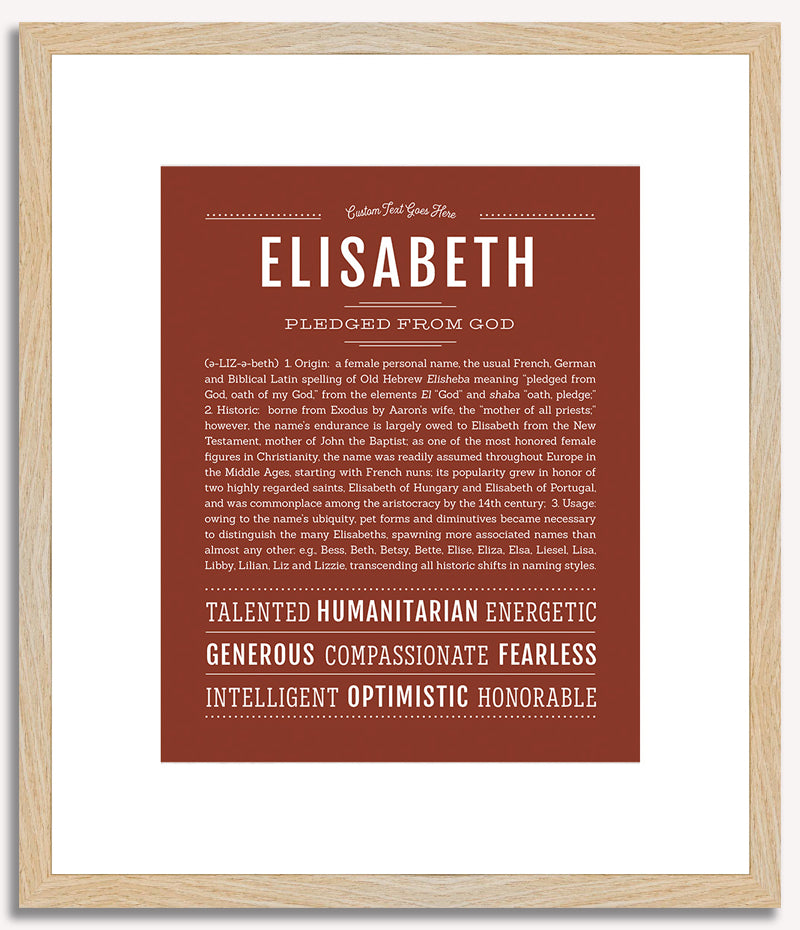 Elisabeth | Name Art Print