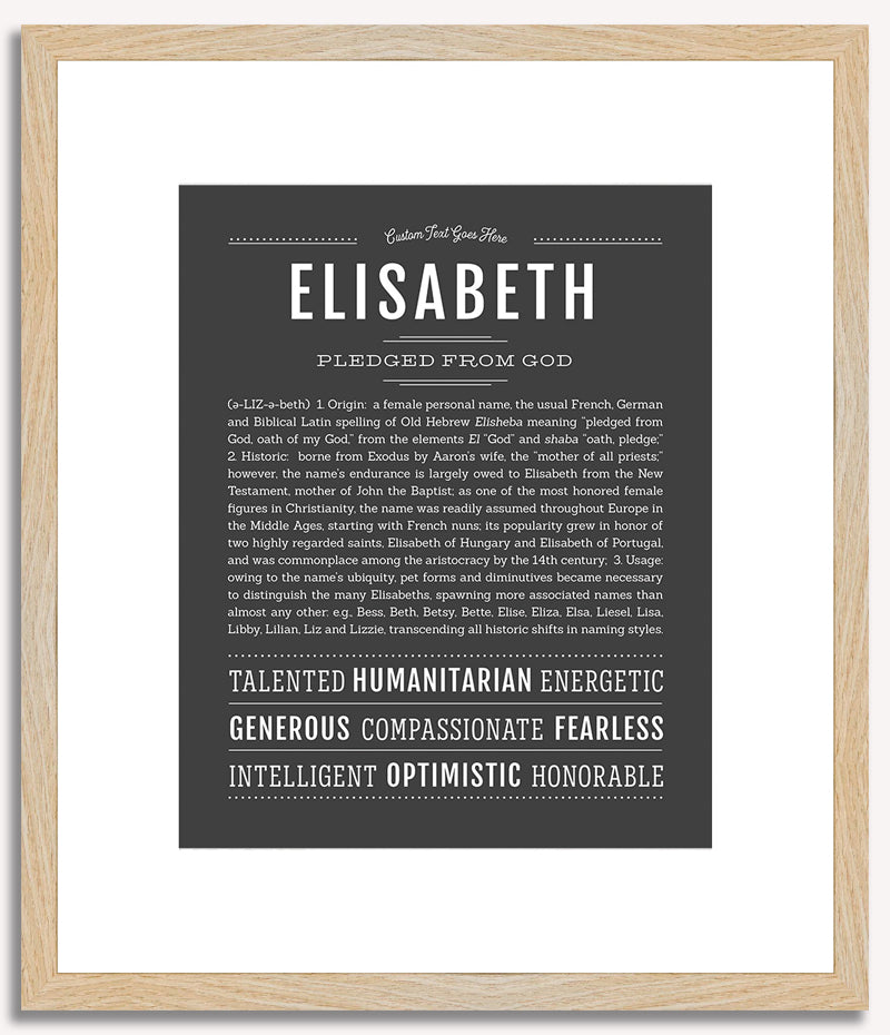 Elisabeth | Name Art Print