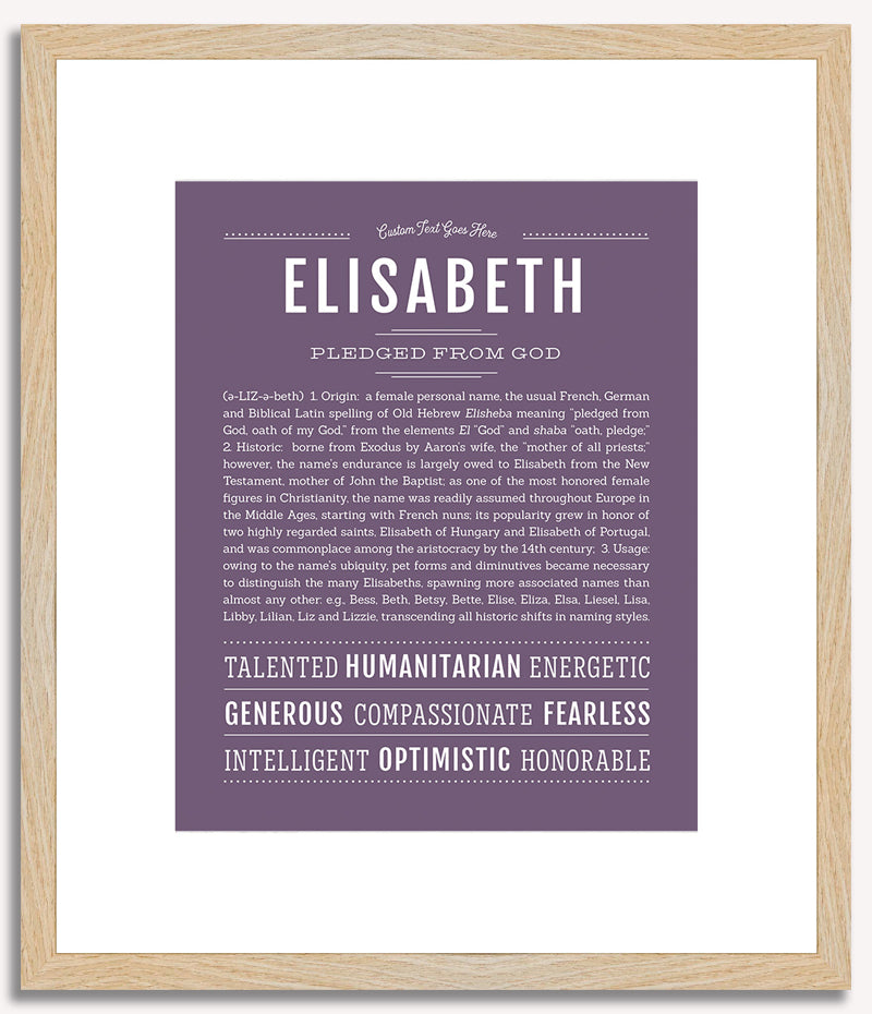 Elisabeth | Name Art Print