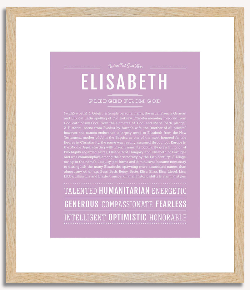 Elisabeth | Name Art Print