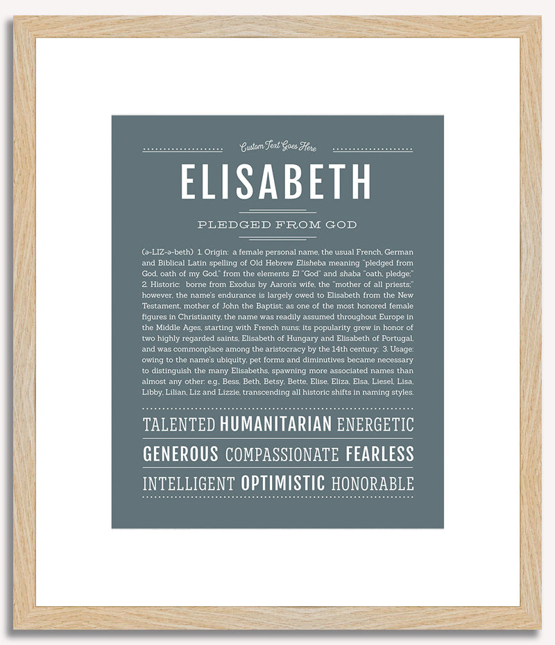 Elisabeth | Name Art Print