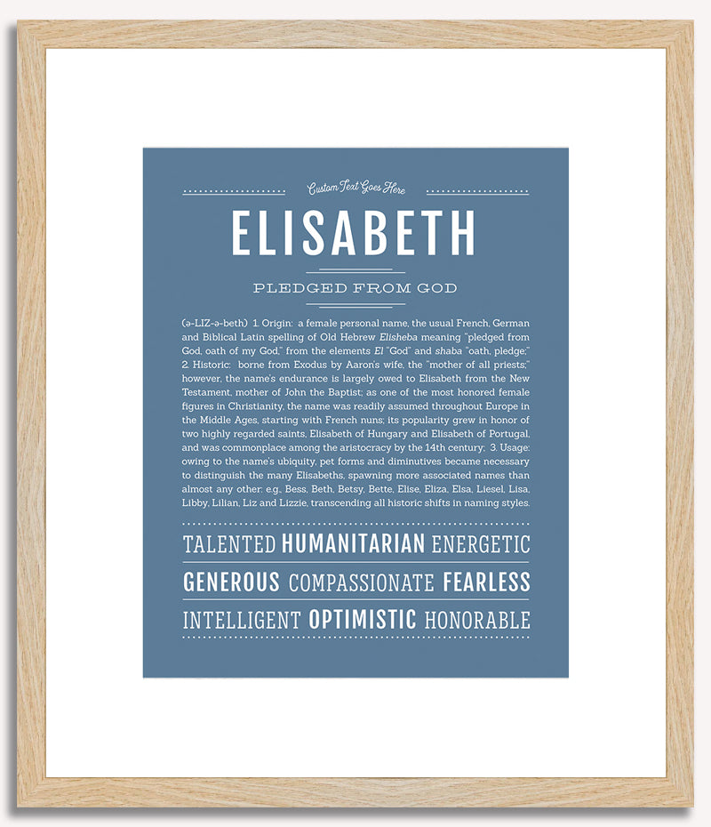 Elisabeth | Name Art Print