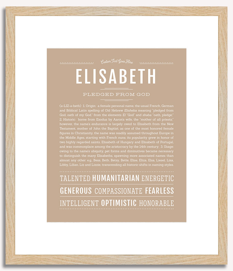 Elisabeth | Name Art Print