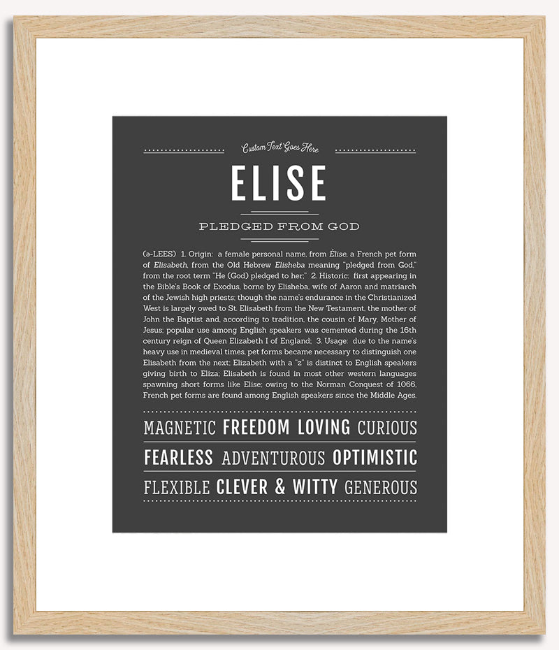 Elise | Name Art Print