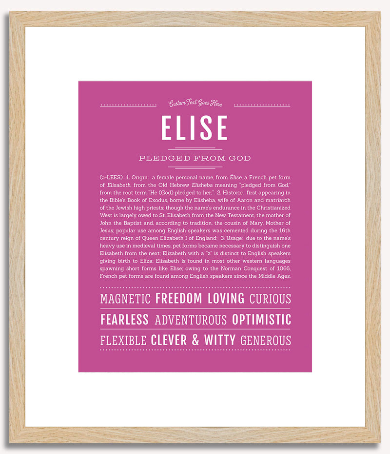 Elise | Name Art Print