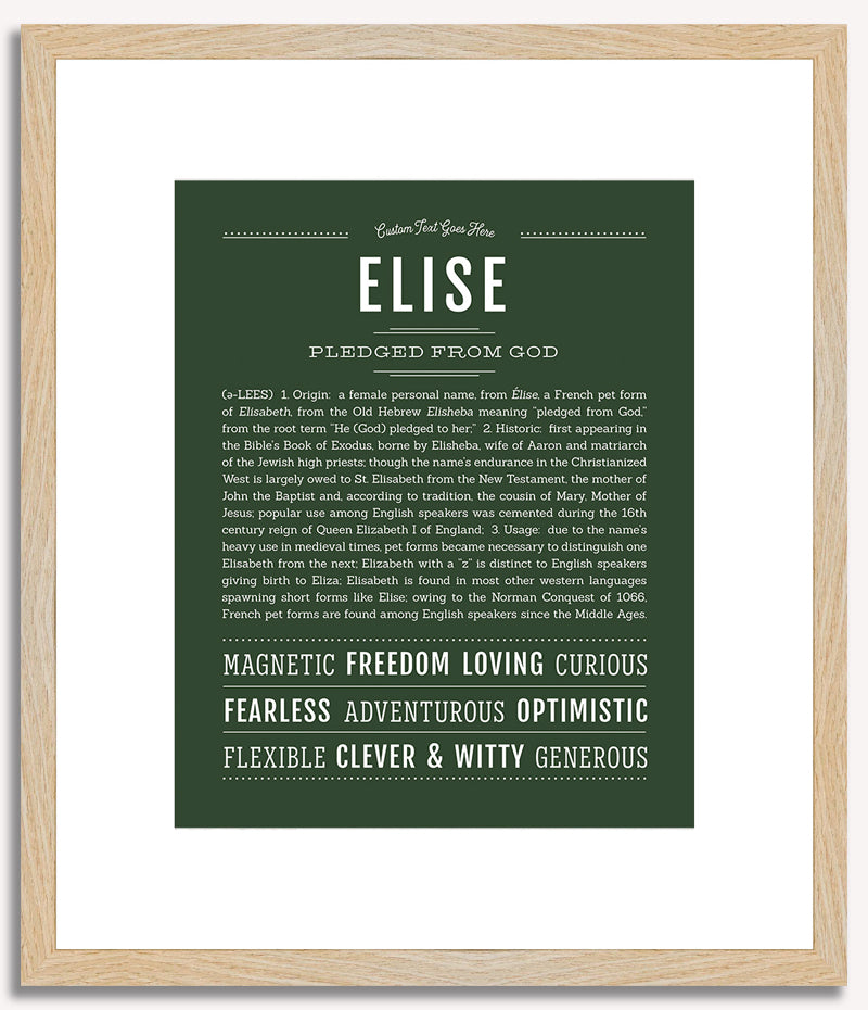 Elise | Name Art Print