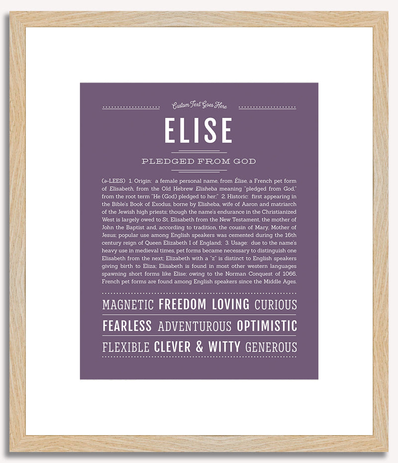 Elise | Name Art Print