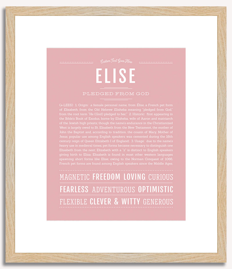 Elise | Name Art Print