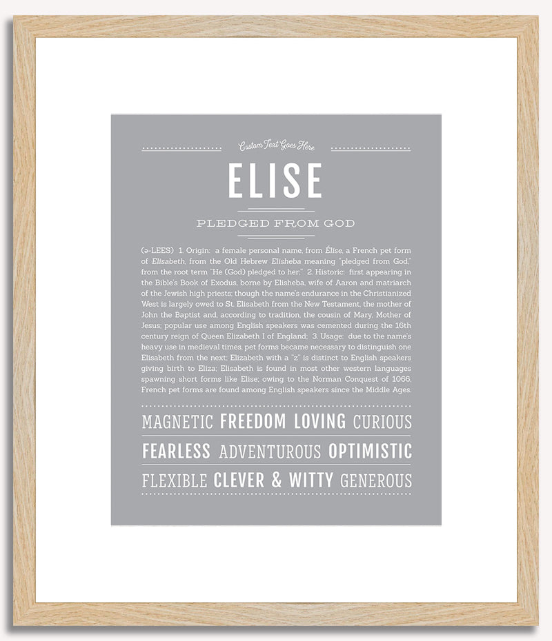 Elise | Name Art Print