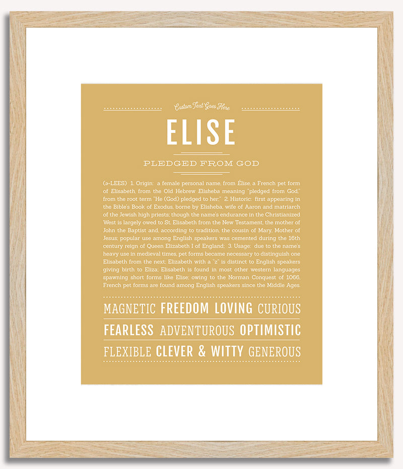 Elise | Name Art Print