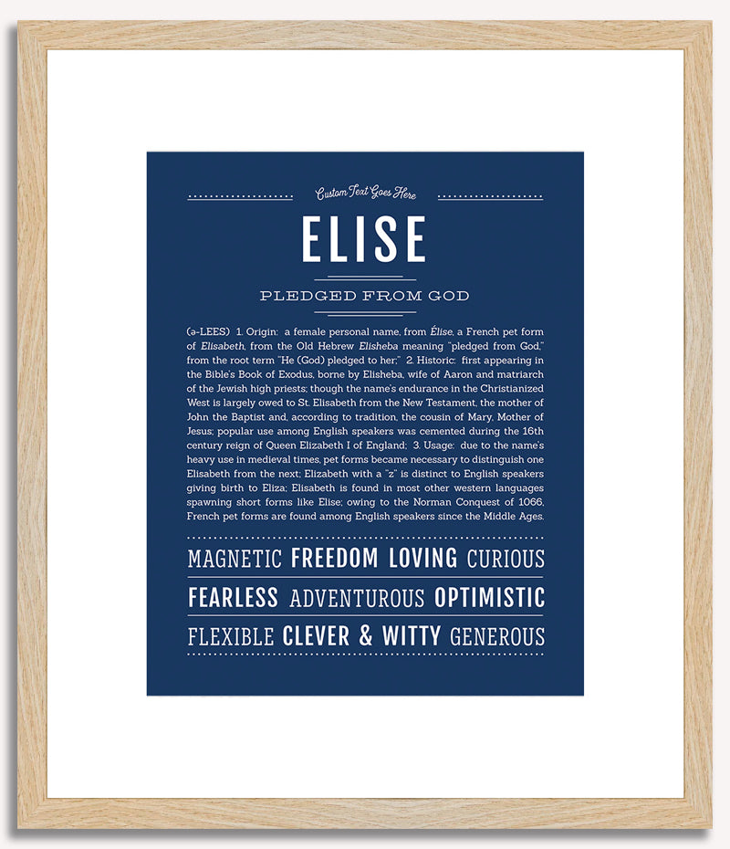 Elise | Name Art Print