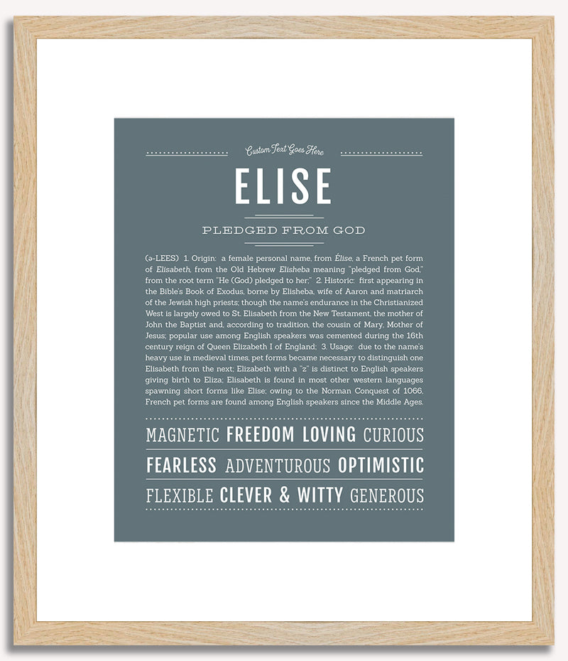 Elise | Name Art Print