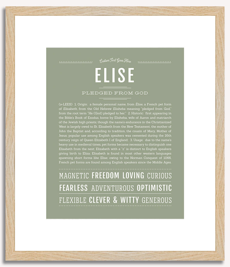 Elise | Name Art Print