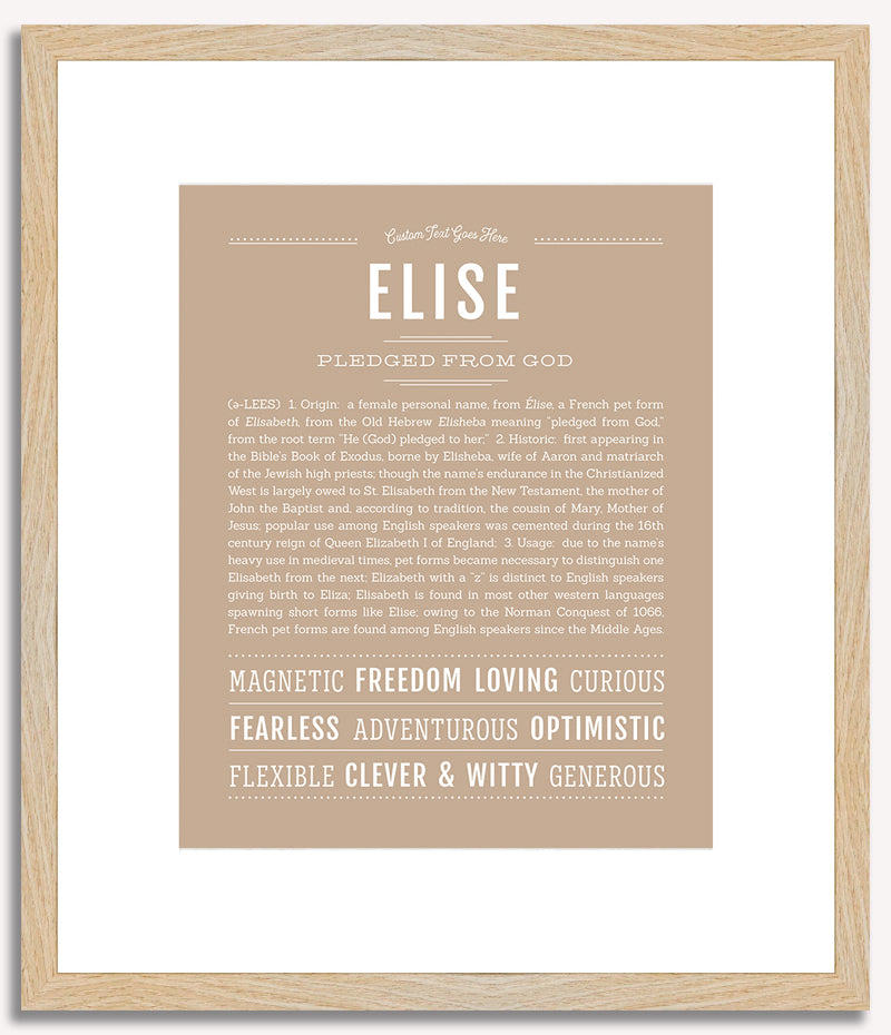 Elise | Name Art Print