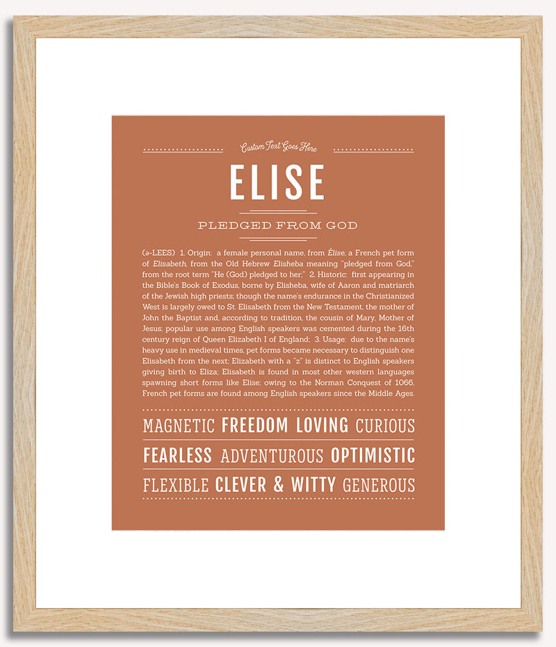 Elise | Name Art Print