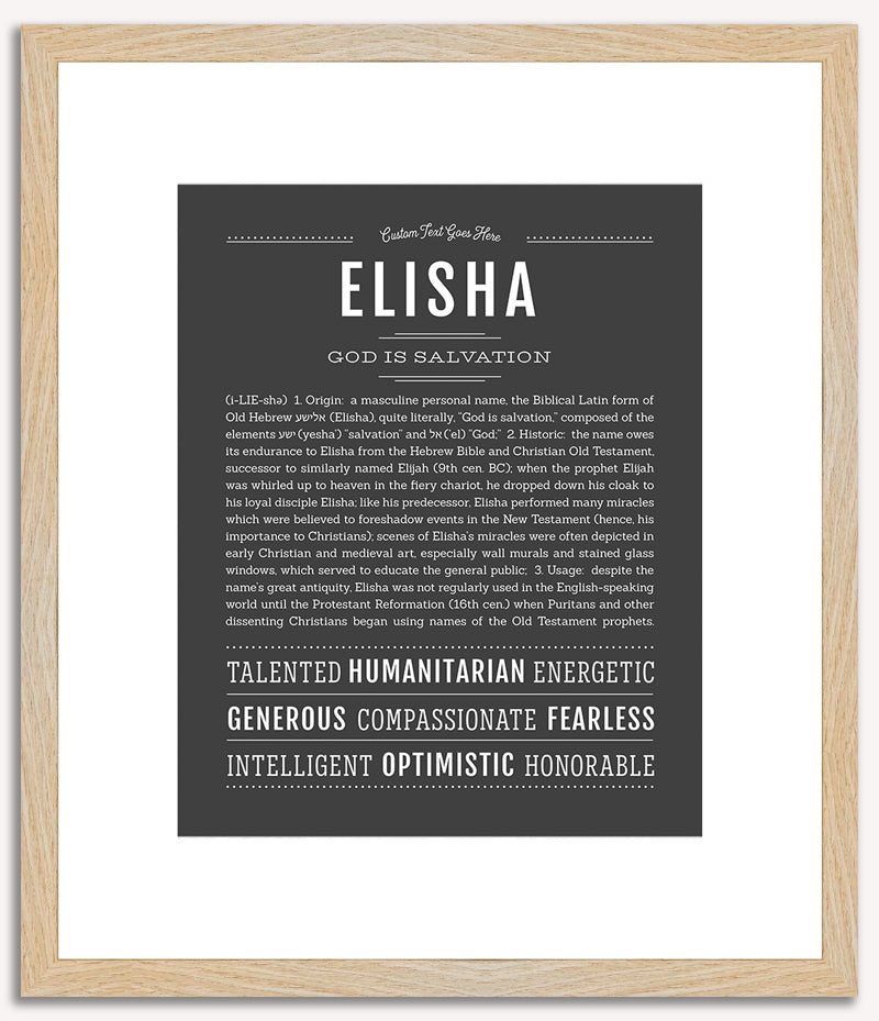 Elisha | Name Art Print